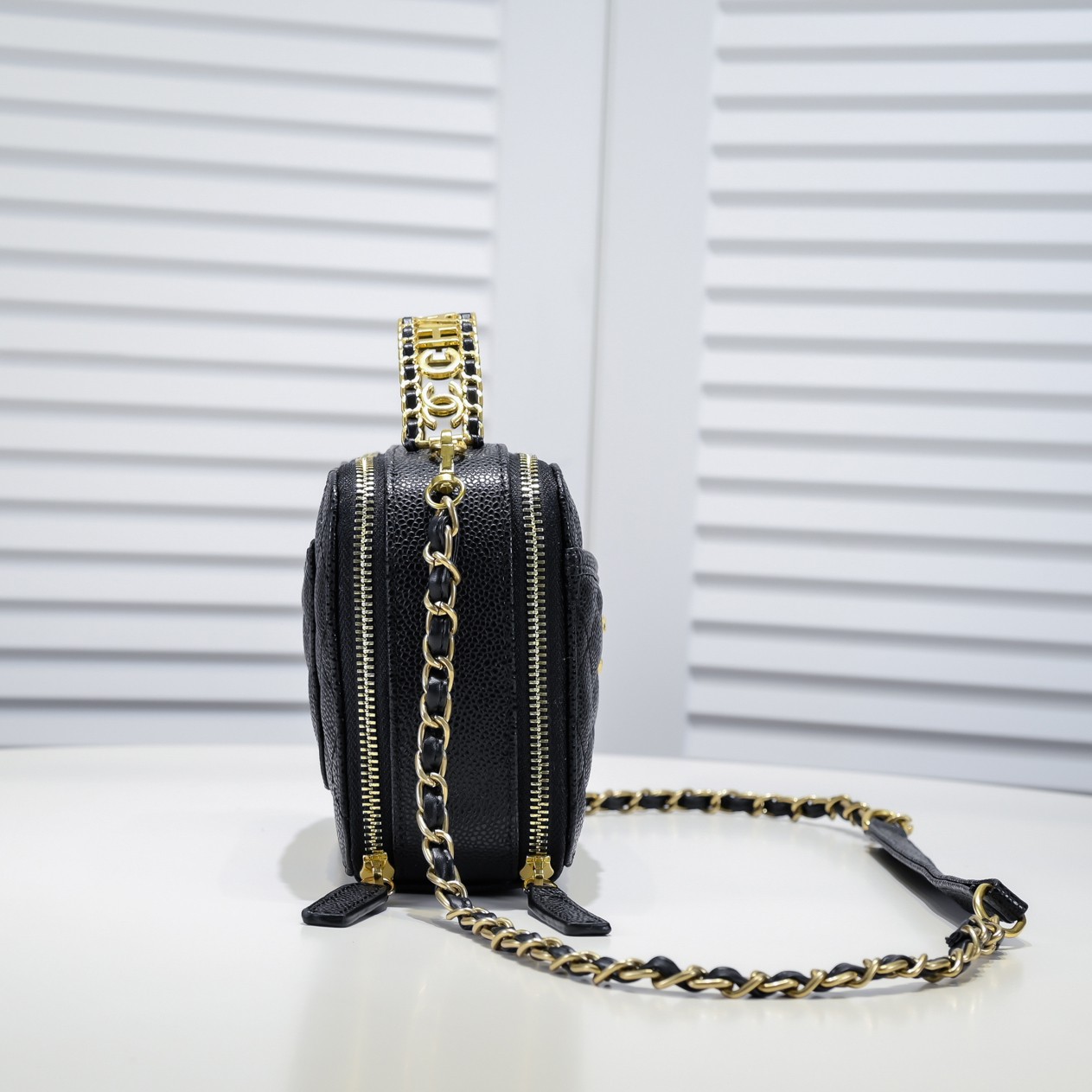 Chanel Caviar Double-C Camera Shoulder Bag Handbag