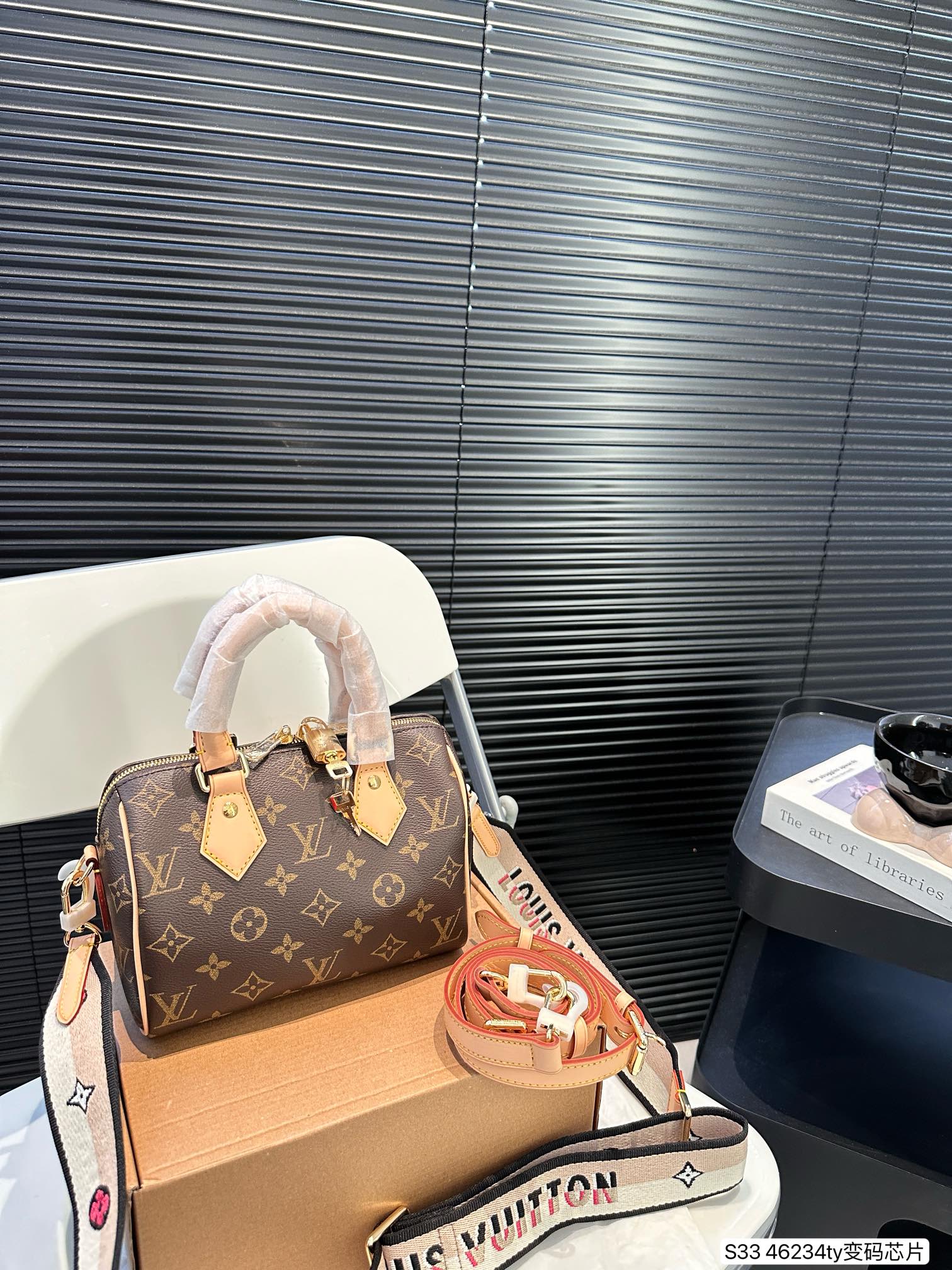 LV Speedy Bandouli猫re 20 Bag 46234 LLS032 20cm