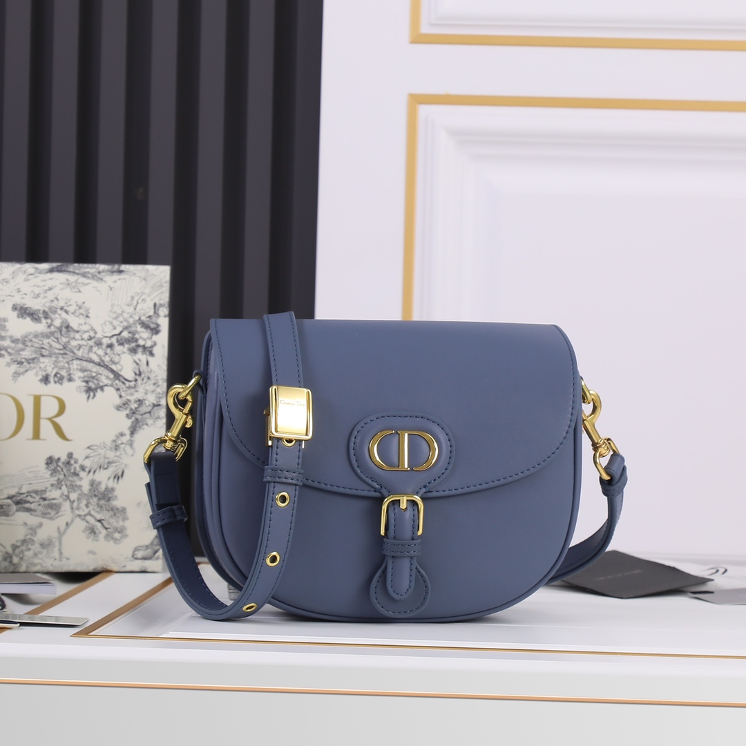 Medium Dior Bobby bag Blue CD-2011 XB081 22cm