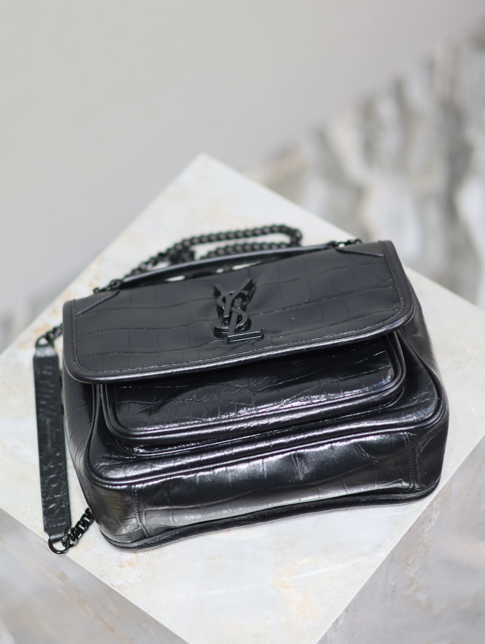 Saint Laurent 10A Handbag Shoulder Bag Top Mirror Quality Version Niki 22cm