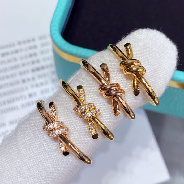 Tiffany Knot Ring Dupe, Gold & Rose Gold