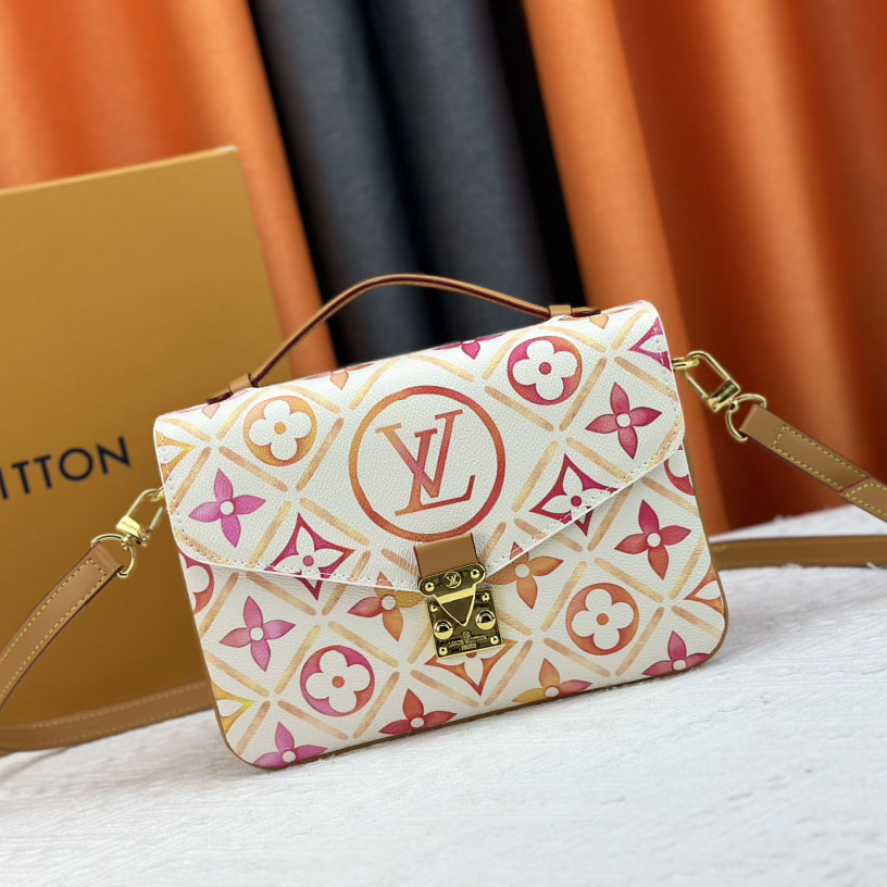 Louis Vuitton Pochette M茅tis Bag Beige For Women 9.8incn 25cm M11461