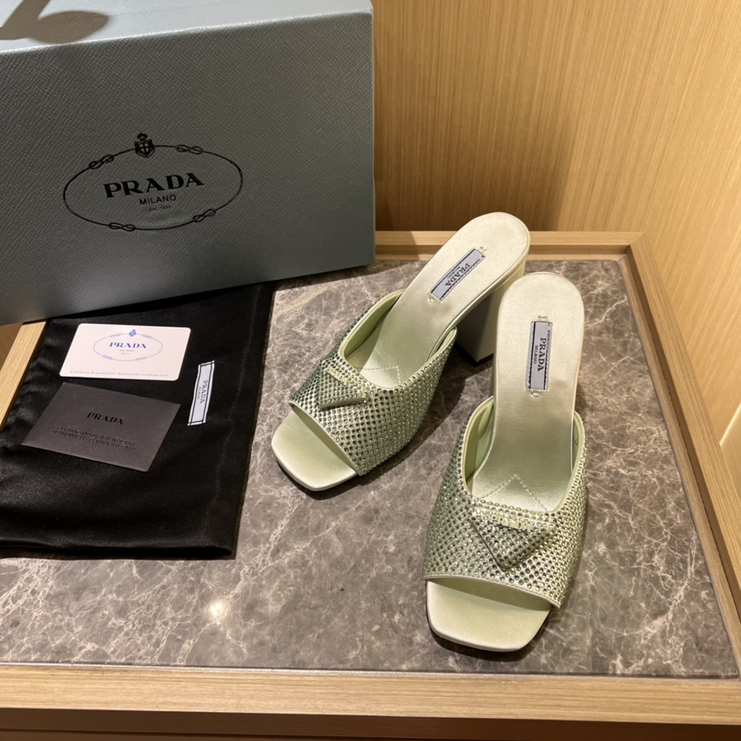 Prada shoes Diamond High heels 9CM sandal 005