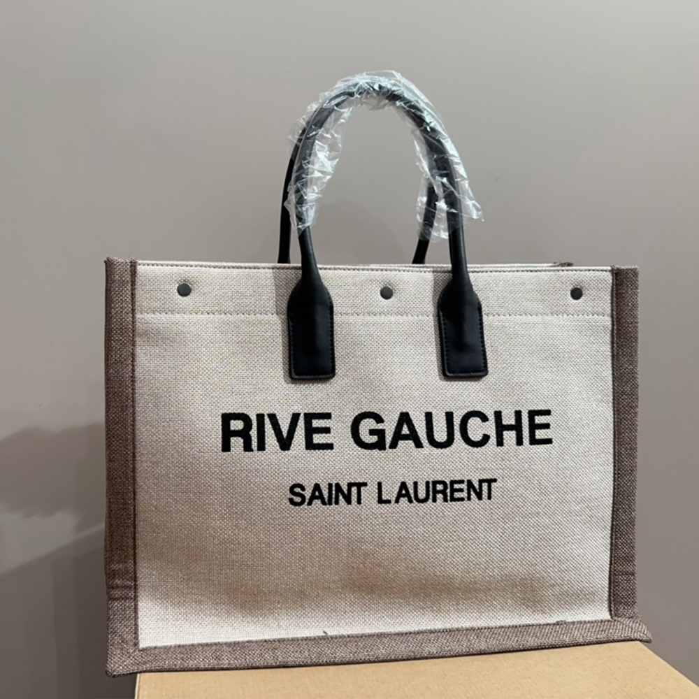Saint Laurent YSL Rive Gauche Canvas Tote bag Handbag(Replica)