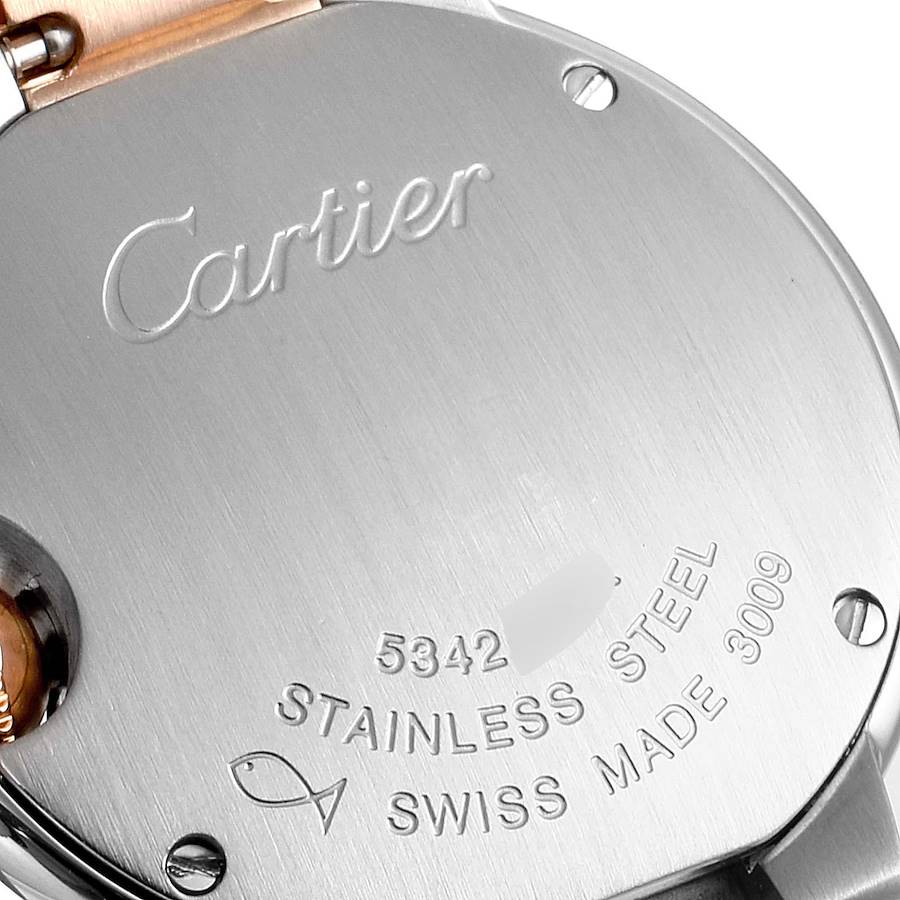 CARTIER BALLON BLEU Pink Mother of Pearl Dial 28mm