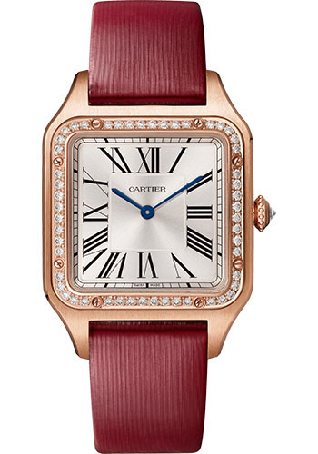 Cartier Santos 18K Rose Gold & Diamonds Lady��s Watch, WJSA0019