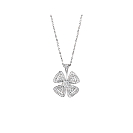 Bulgari FIOREVER NECKLACE, Rose Gold & White Gold