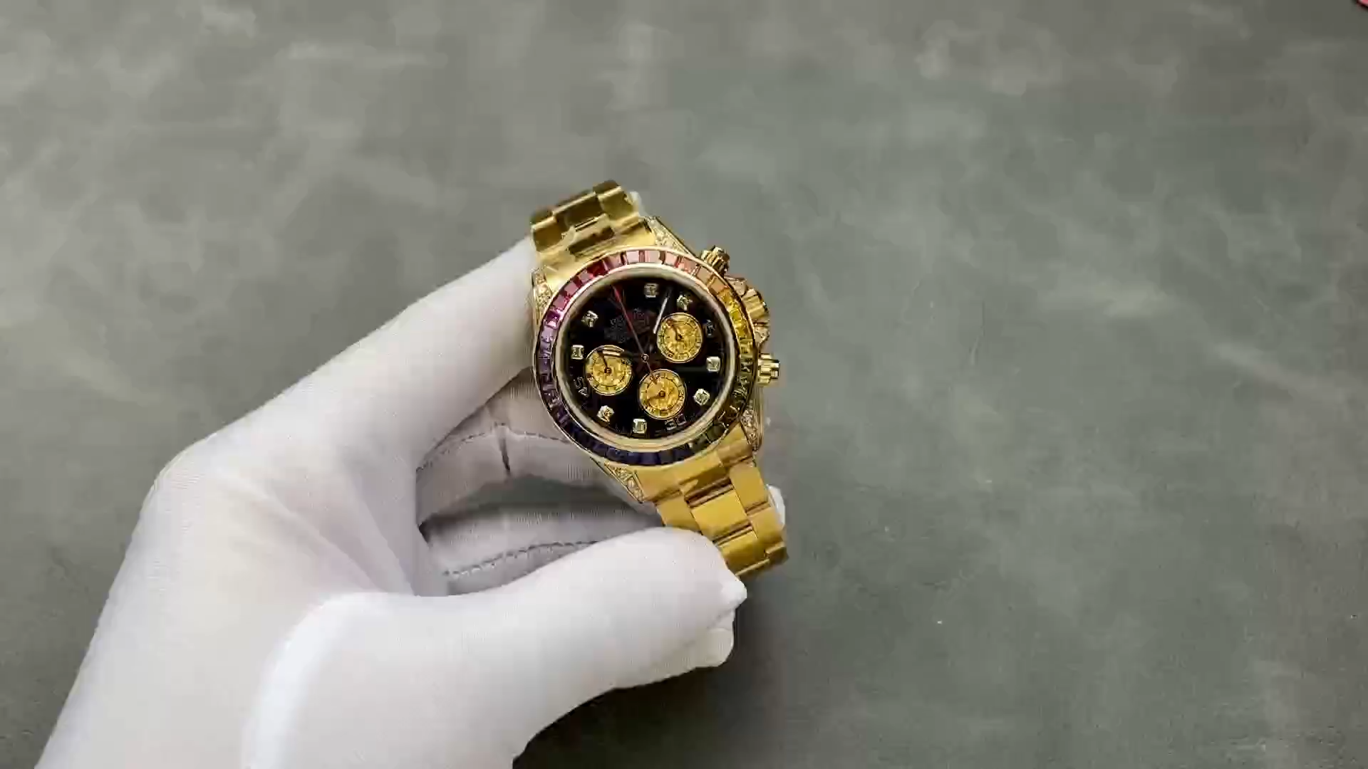 Rolex Daytona Chronograph Automatic Chronometer Diamond Black Dial 116598RBOW 0001