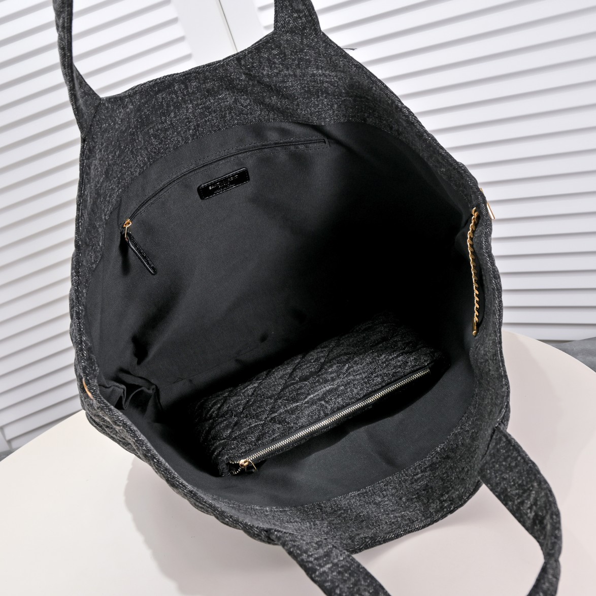 Saint Laurent YSL Icar Maxi Shopping Bag In Quilted Shoulder Bag Handbag
