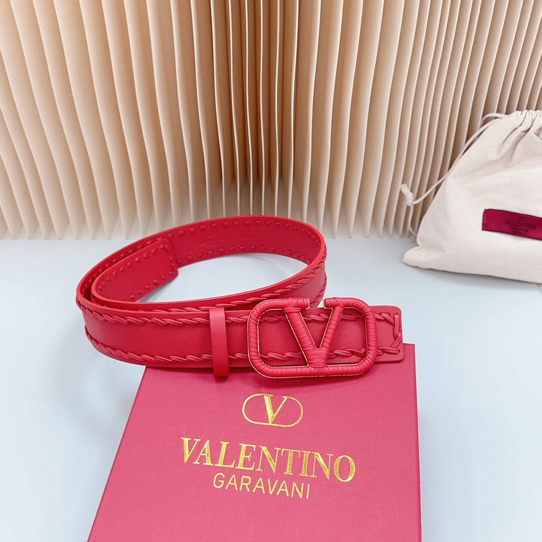Valentino Leather Belts 1:1 Mirror Version