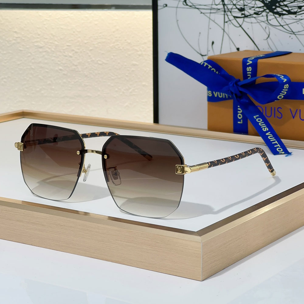 Louis Vuitton LV Clockwise Canvas sunglasses Top quality 锛�Replica锛�