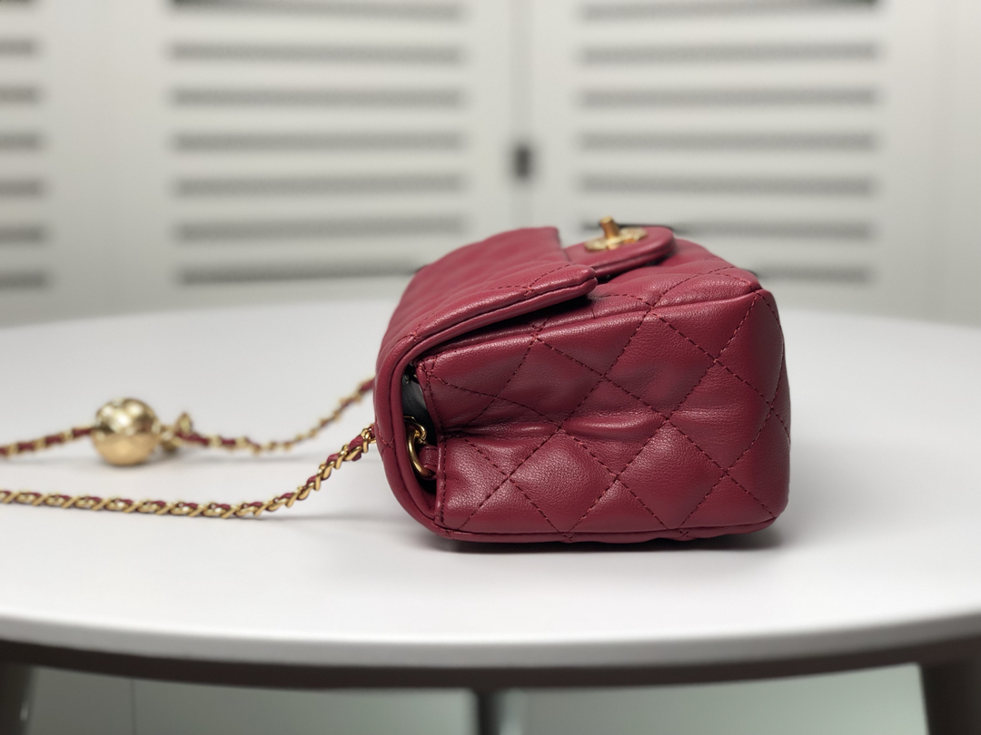 Chanel Cross Body Metal Ball Chain Shoulder Bag Handbag
