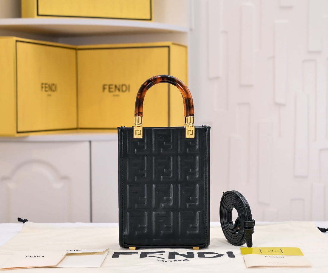 Sunshine Mini Tote Bag Black 3370 LM041 13cm