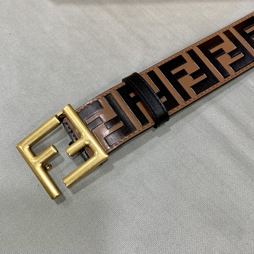 Fendi Leather Belts 1:1 Mirror Version