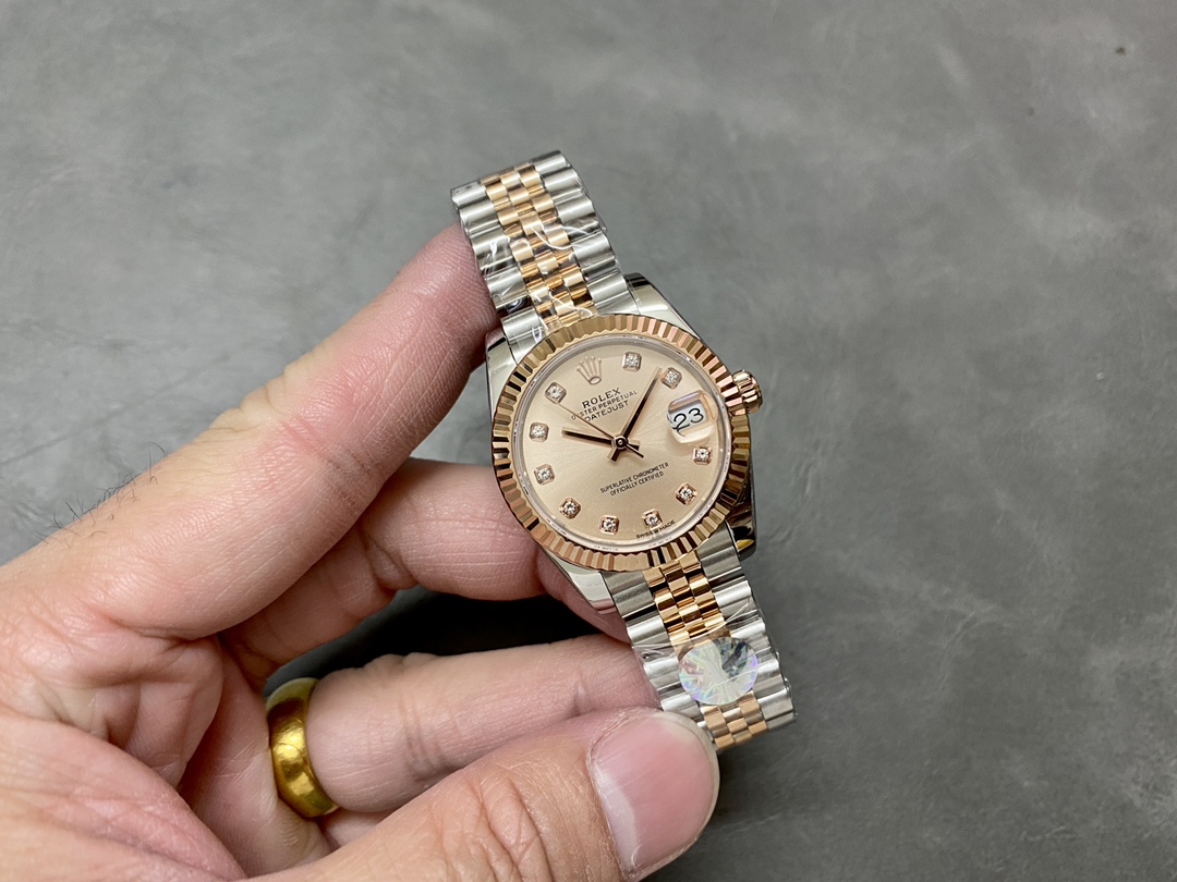 Rolex Datejust 31 Rose Diamond Dial M278271 0024 Women's Watch