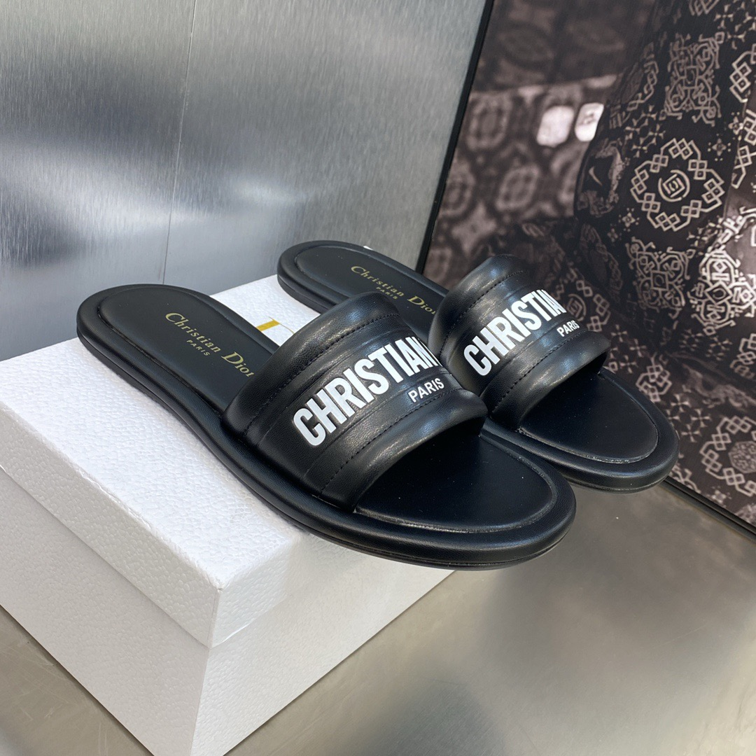 Dior Every-D Leather Fashion Flip-flops Shoes Sandal (Replica)