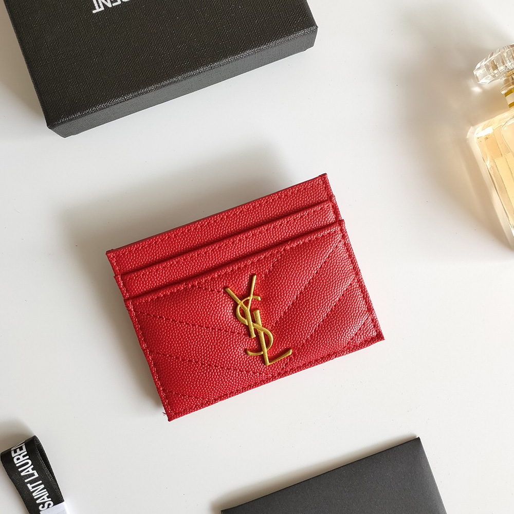 Saint Laurent YSL Caviar Leather Card bags (Replica)