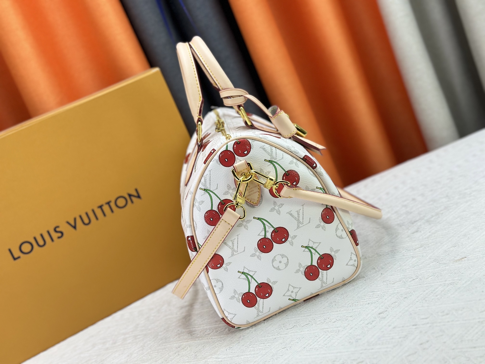 Louis Vuitton Bags Takashi Murakami Series Monogram Dune Gaston Louis Vuitton Shoulder Bag M14328 锛�7AReplica锛�