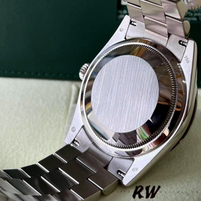 Rolex Day-Date 118209 White Gold Jubilee Chocolate Brown Dial 36mm Unisex Replica Watch