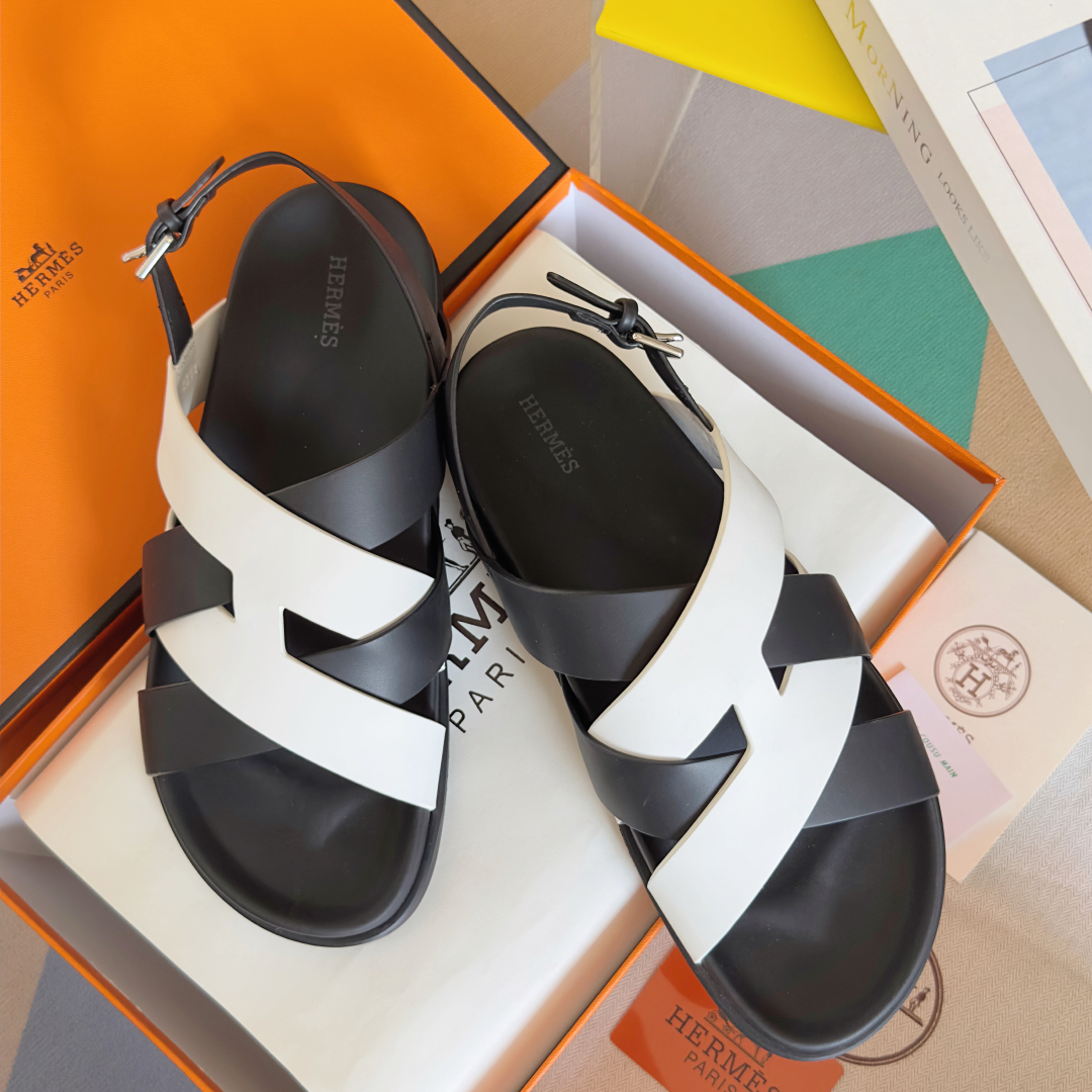 Hermes Shoes Kazimir series couple sandals
