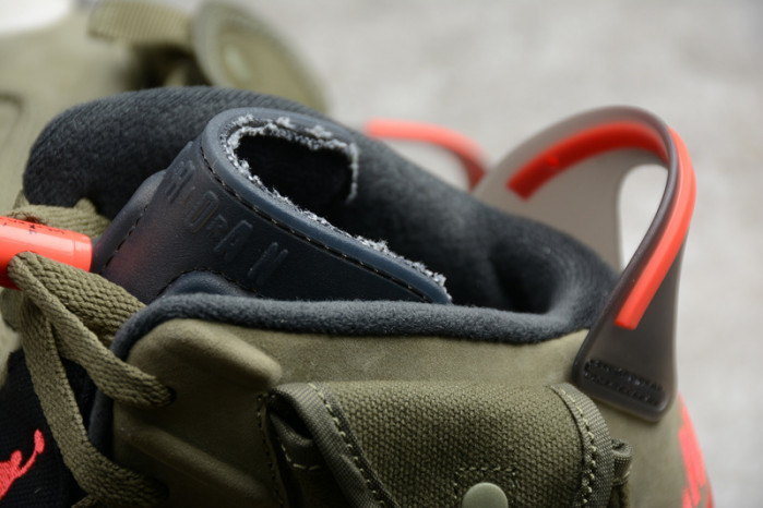 Travis Scott Air Jordan 6 Medium Olive Cactus Jack CN1084-200(Replica)