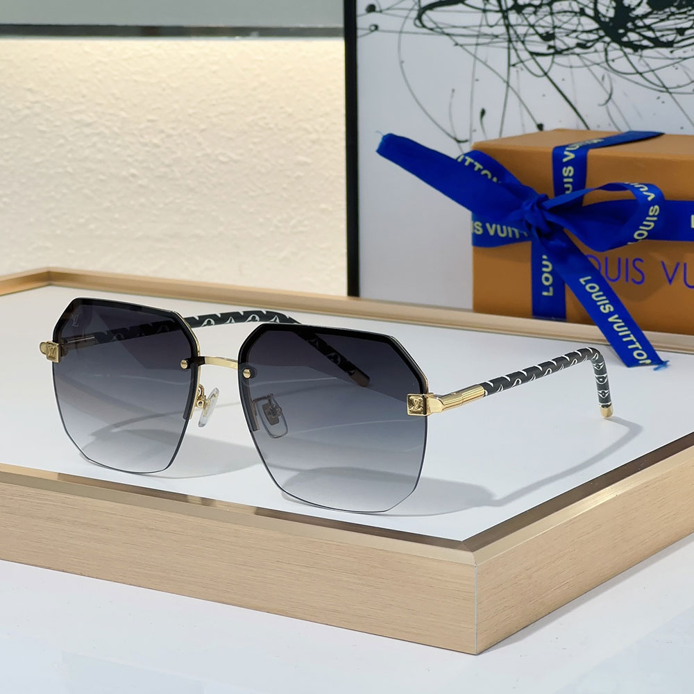 Louis Vuitton LV Clockwise Canvas sunglasses Top quality 锛�Replica锛�