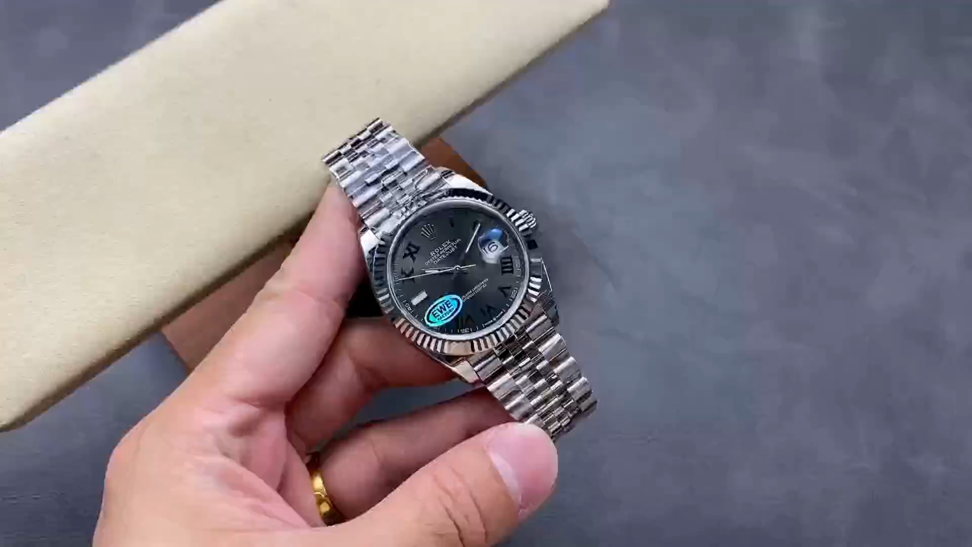 Rolex Datejust 126334 0022 41mm Slate Grey Roman Dial Men's Watch
