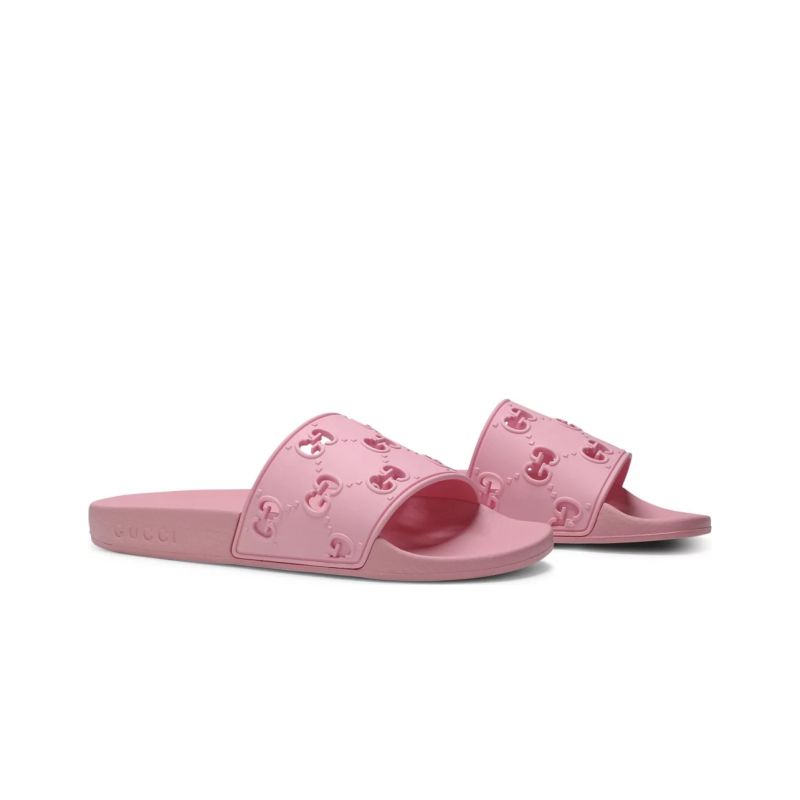 Gucci Womns GG Slide Rubber Sandals 573922 (Replica)
