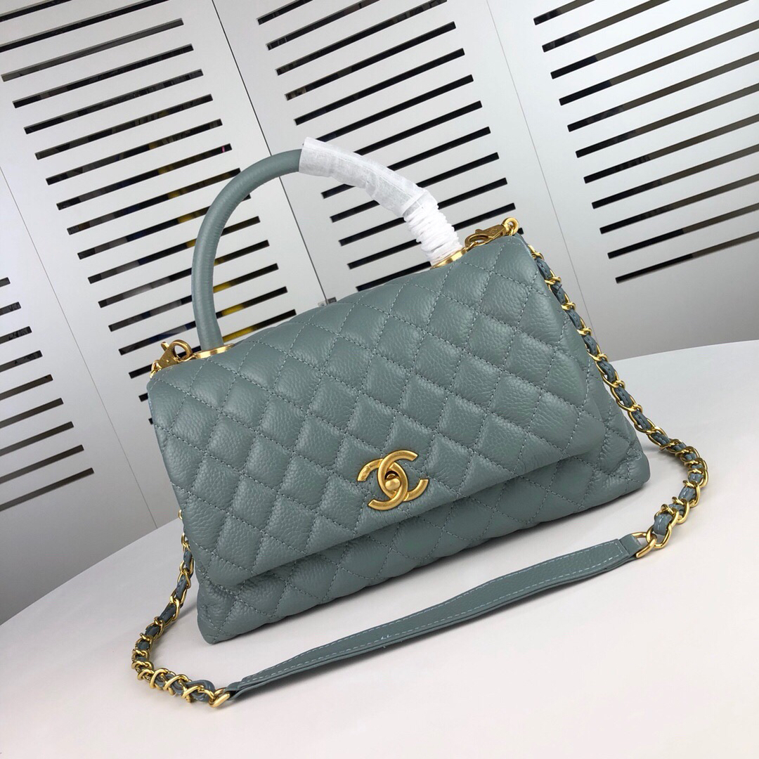 Chanel Haze Blue Large Shoulder Bag Handbag