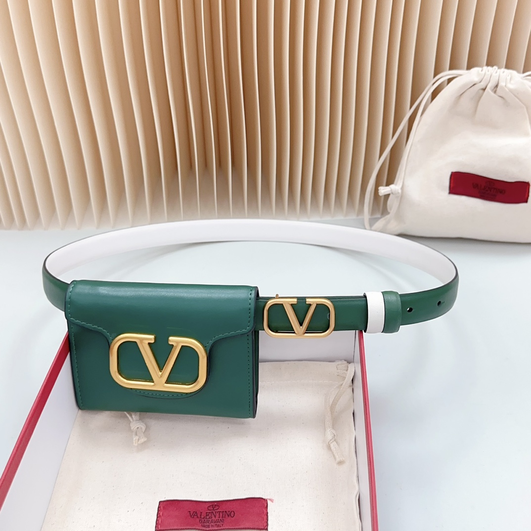 Valentino Leather Belts 1:1 Mirror Version