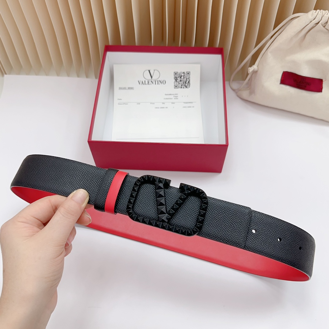 Valentino Leather Belts 1:1 Mirror Version