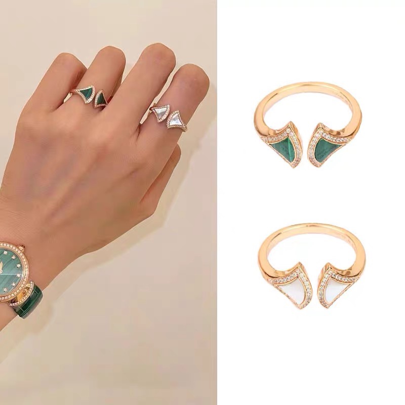 Bvlgari DIVAS��DREAM RING, Green & White