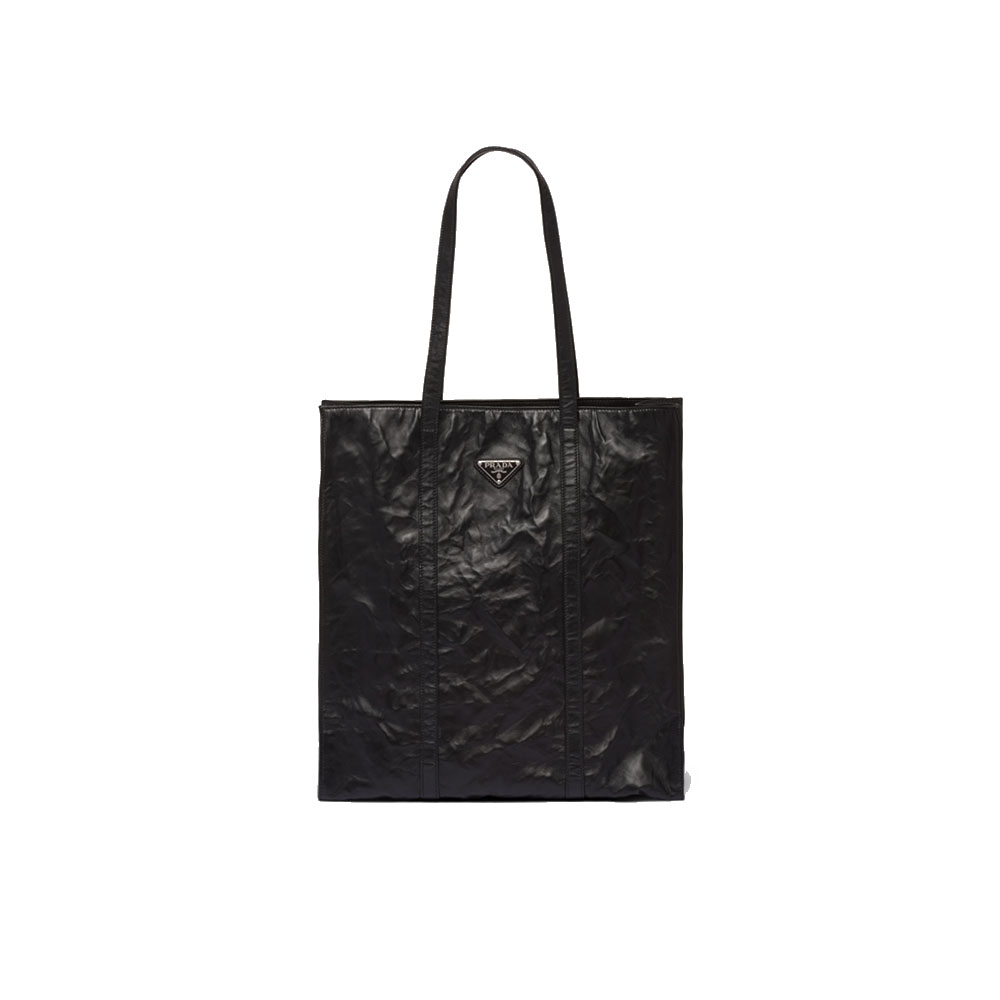 Prada Small Antique Nappa Leather Tote Bag Handbag (Replica)