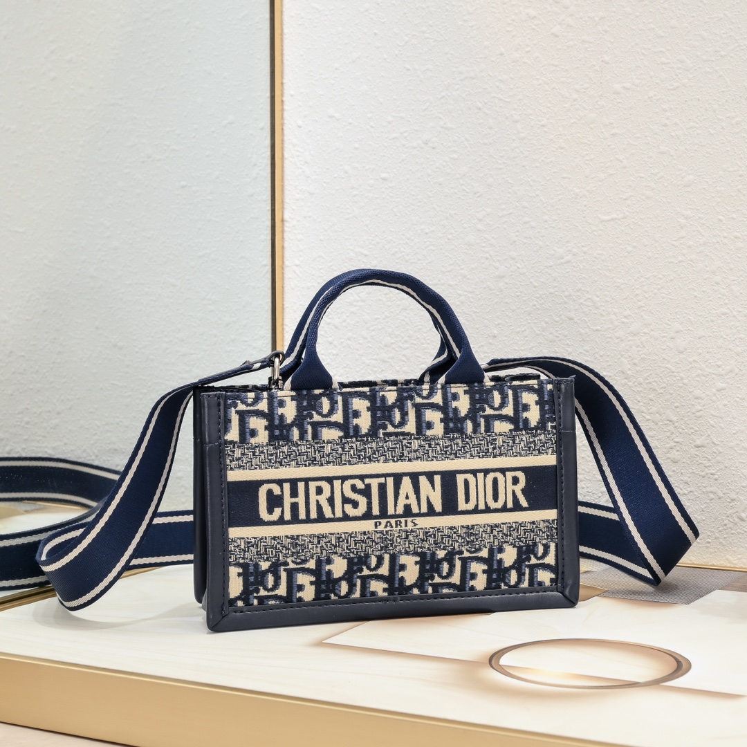 Dior Mini Book Tote Maria Grazia Chiuri design Shoulder Bag Handbag