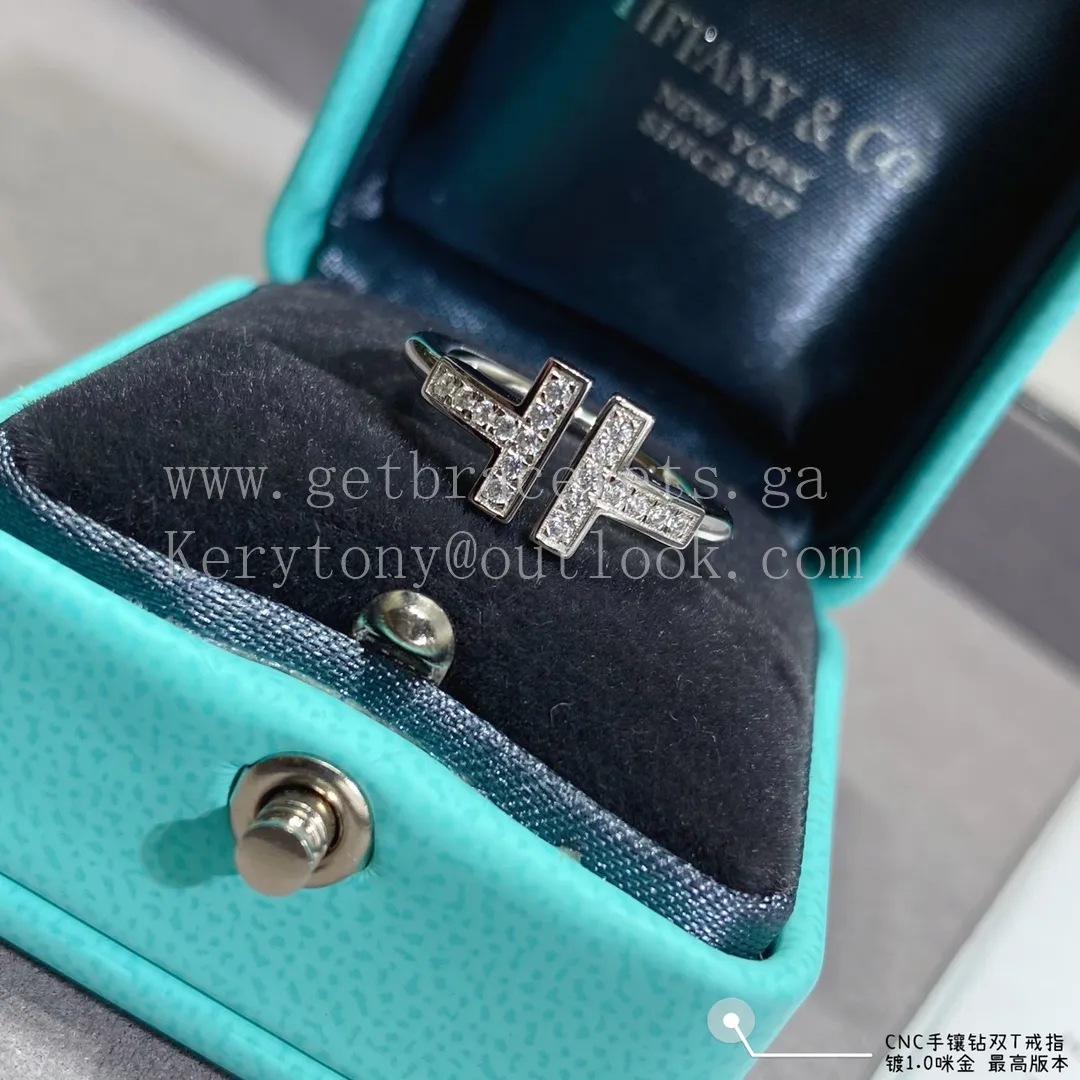 Tiffany T Diamonds Wire Ring Yellow Gold/Rose Gold/White Gold