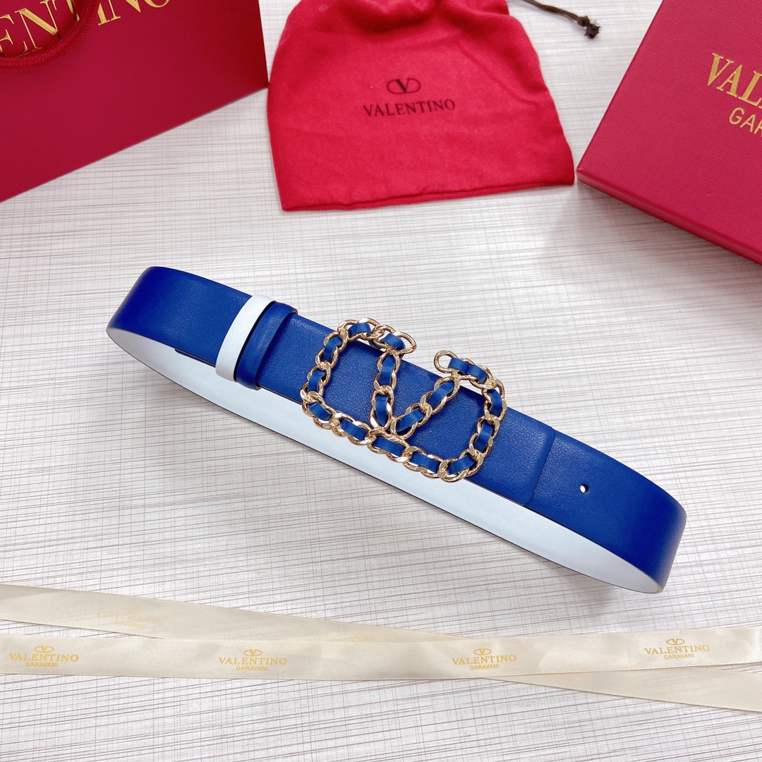 Valentino Leather Belts 1:1 Mirror Version