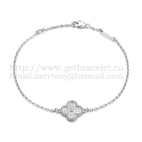 Van Cleef & Arpels Vintage Alhambra Bracelet White Gold
