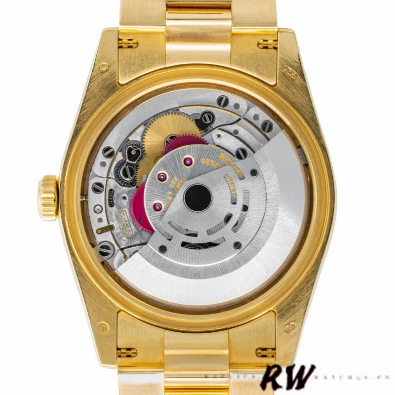 Rolex Day-Date 118208 Yellow Gold Champagne Diamond Dial 36mm Unisex Replica Watch