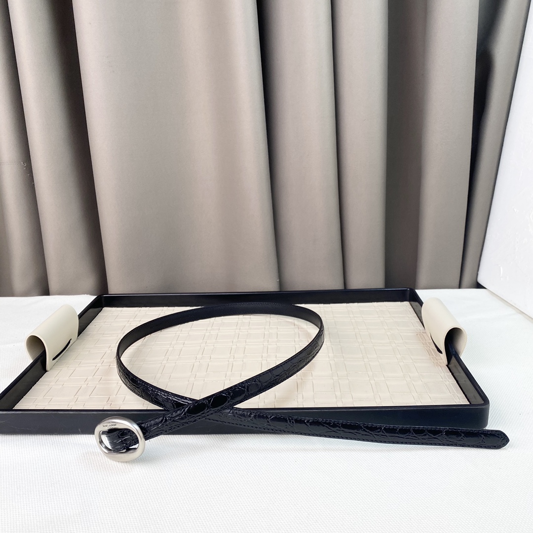 YSL Saint Laurent Leather Belts 1:1 Mirror Version