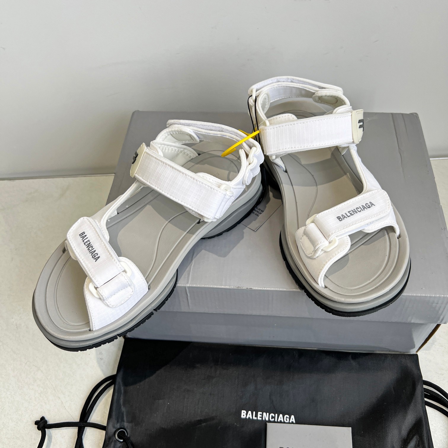 Balenciaga Shoes Tourist Velcro Couple Sandals