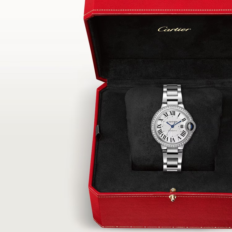 CARTIER BALLON BLEU Diamond Bezel 33mm