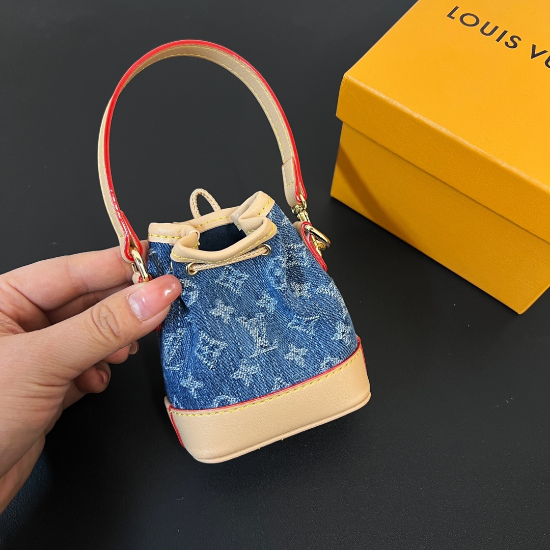 Louis Vuitton Micro Bag Leather Keychain Pendant Accessories