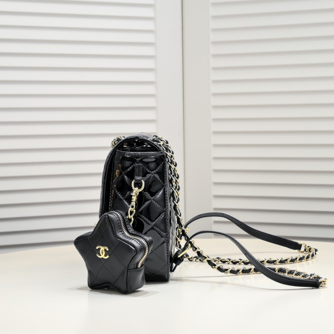 Chanel 24C Pentagram Backpack Shoulder Bag Handbag