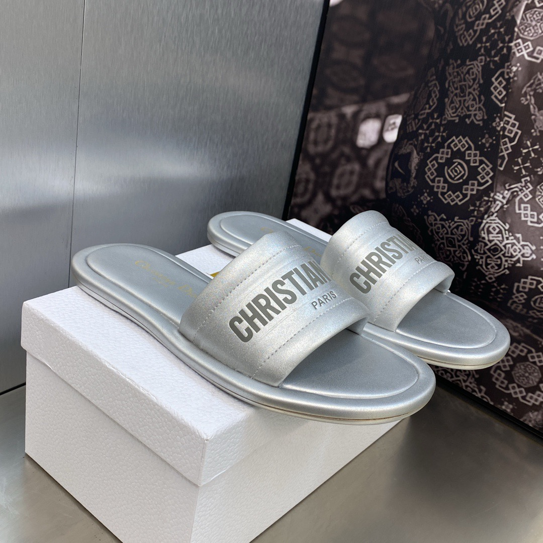 Dior Every-D Leather Fashion Flip-flops Shoes Sandal (Replica)