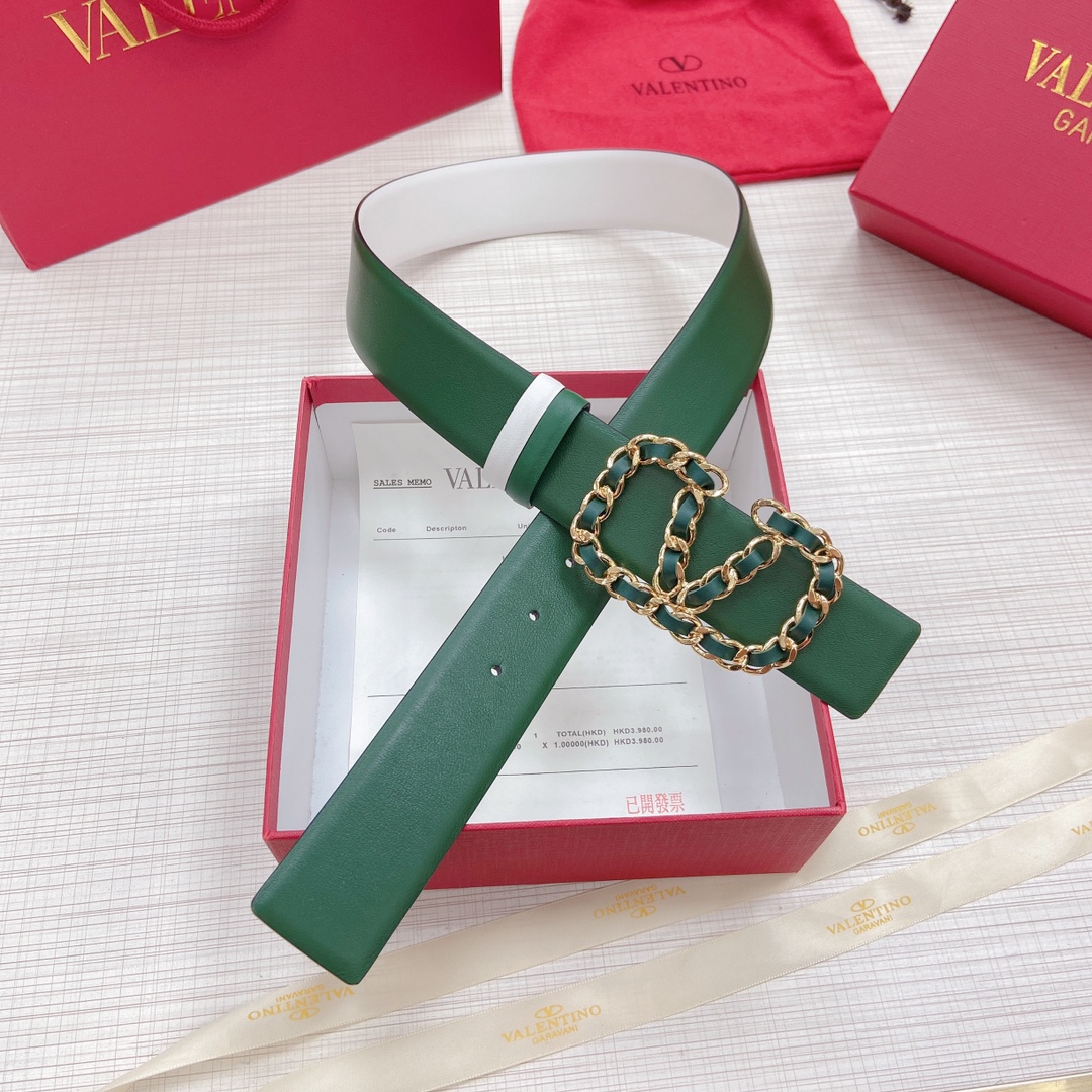 Valentino Leather Belts 1:1 Mirror Version