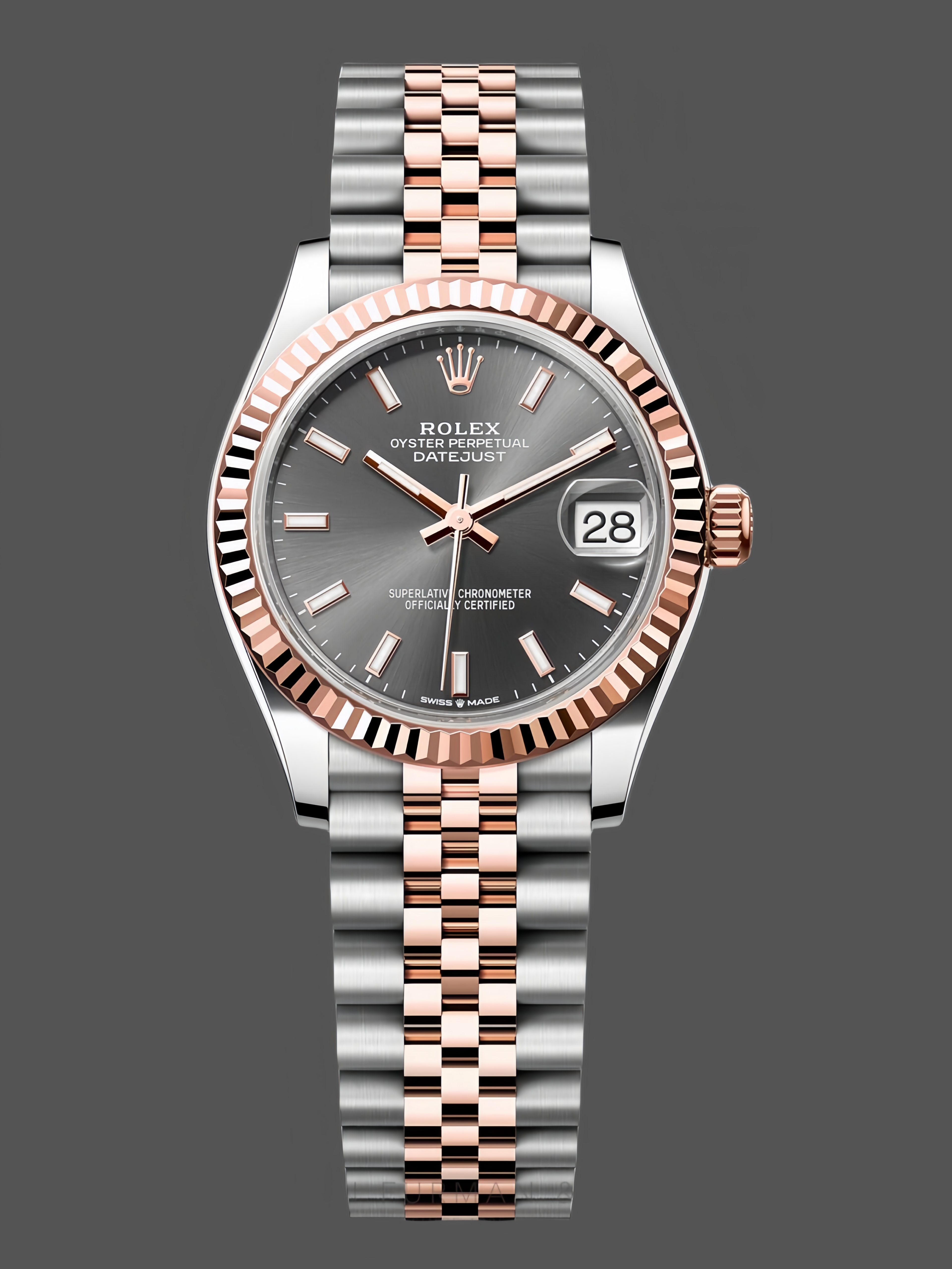 Rolex Datejust 31 Two Tone Fluted Slate Jubilee 278271 0018