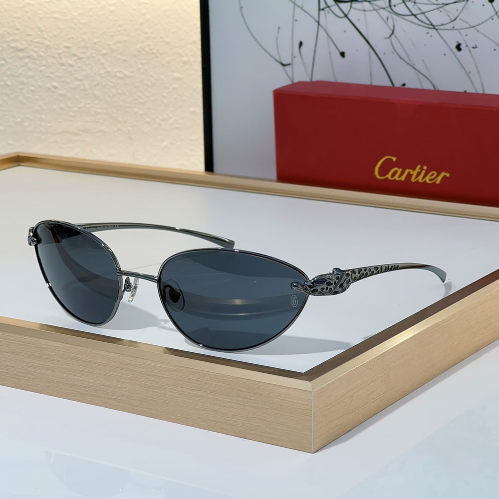 Cartier Metal Cutout Frame Sunglasses Top quality 锛�Replica锛�