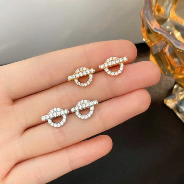Diamond Finesse Stud Earrings Dupe