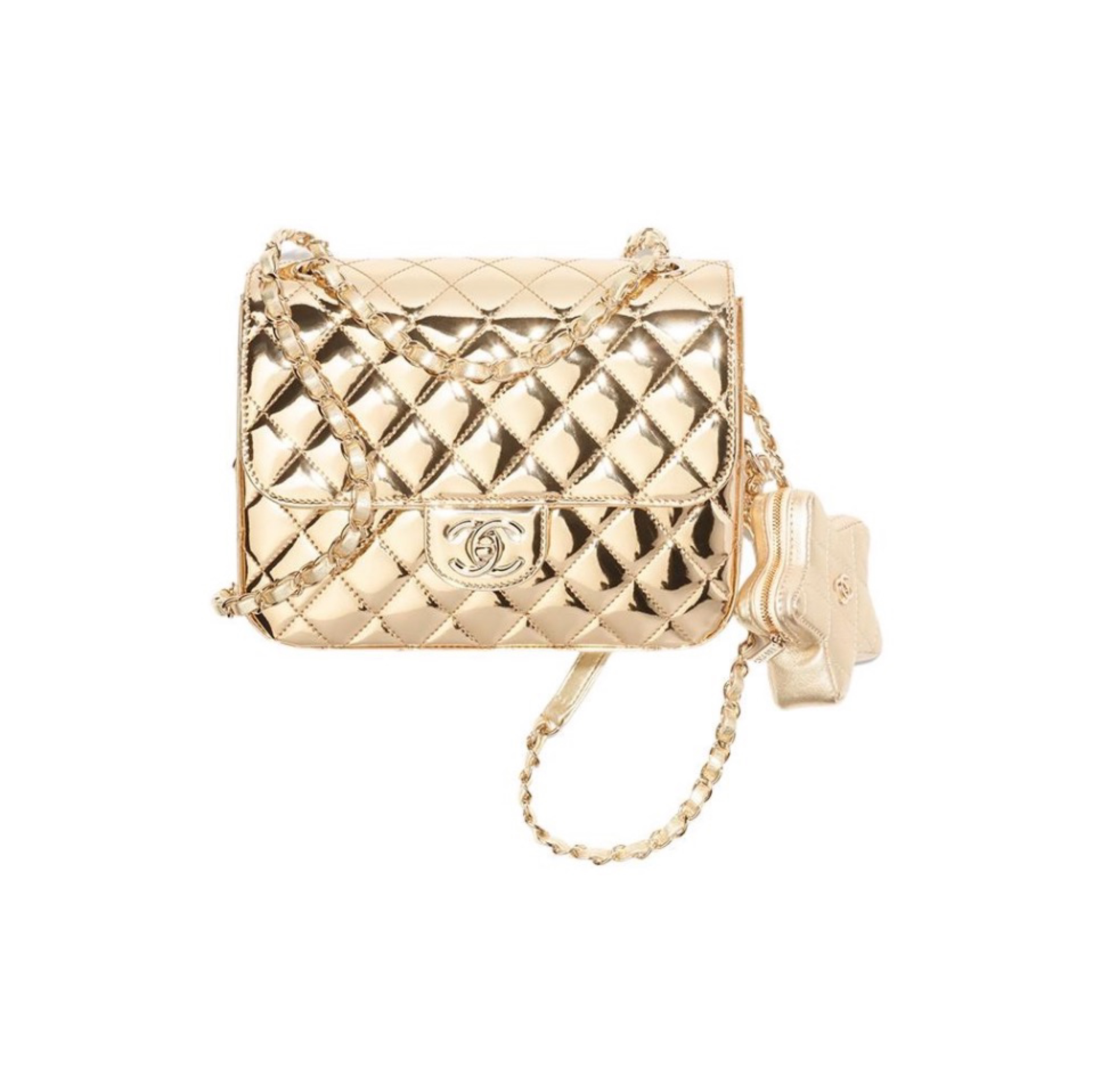 Chanel Mirror Star Sheepskin Backpack Bag（Replica）