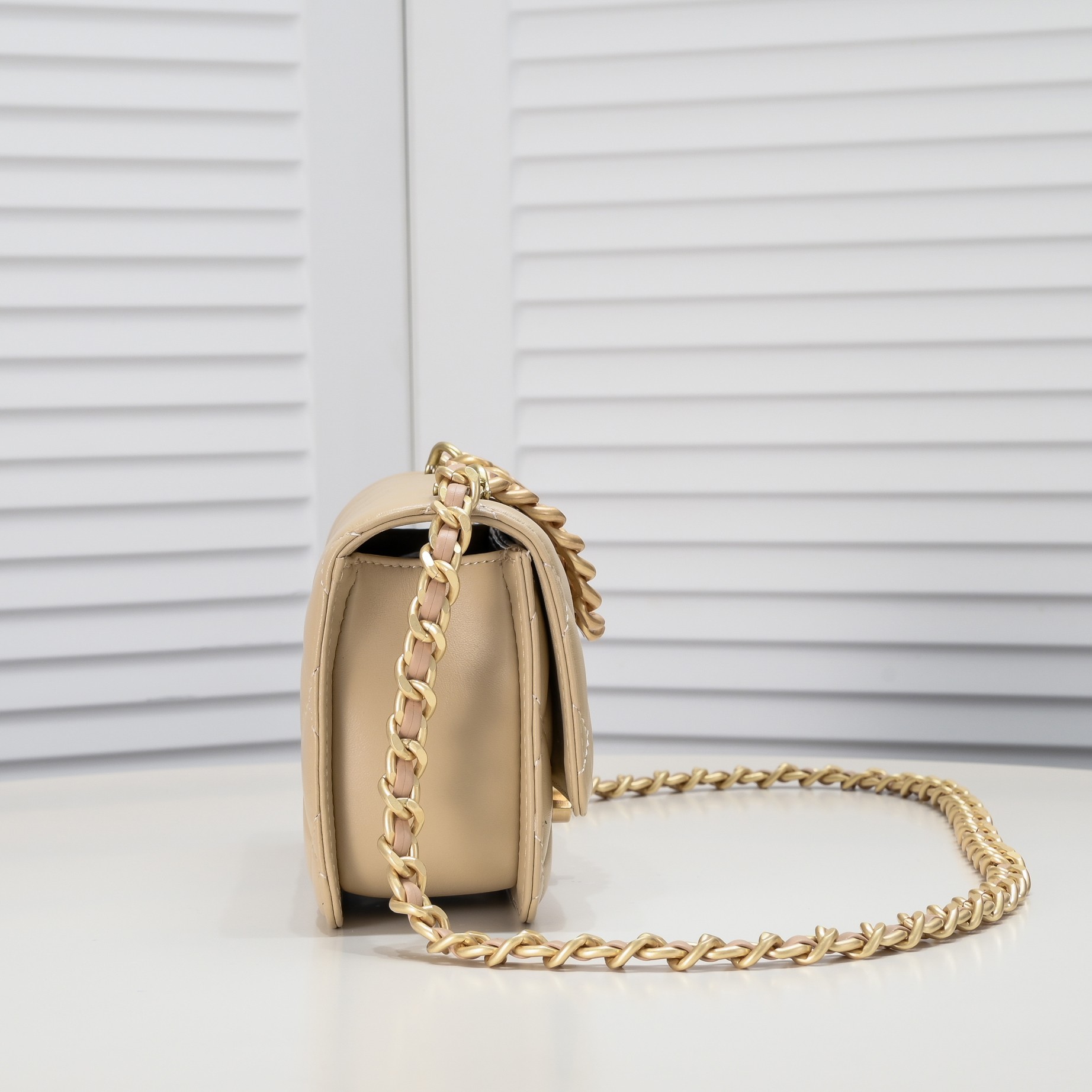 Chanel Soft Sheepskin Chain Shoulder Bag Handbag